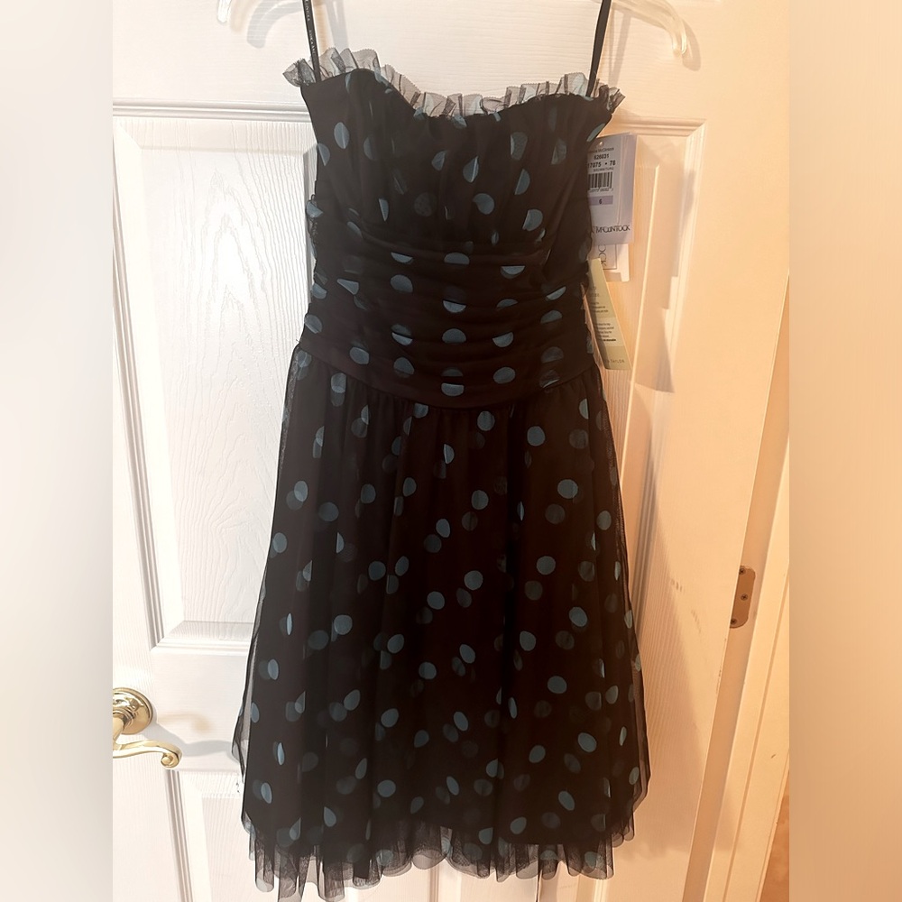 NWT polka dot Jessica McClintock Dress Size 6